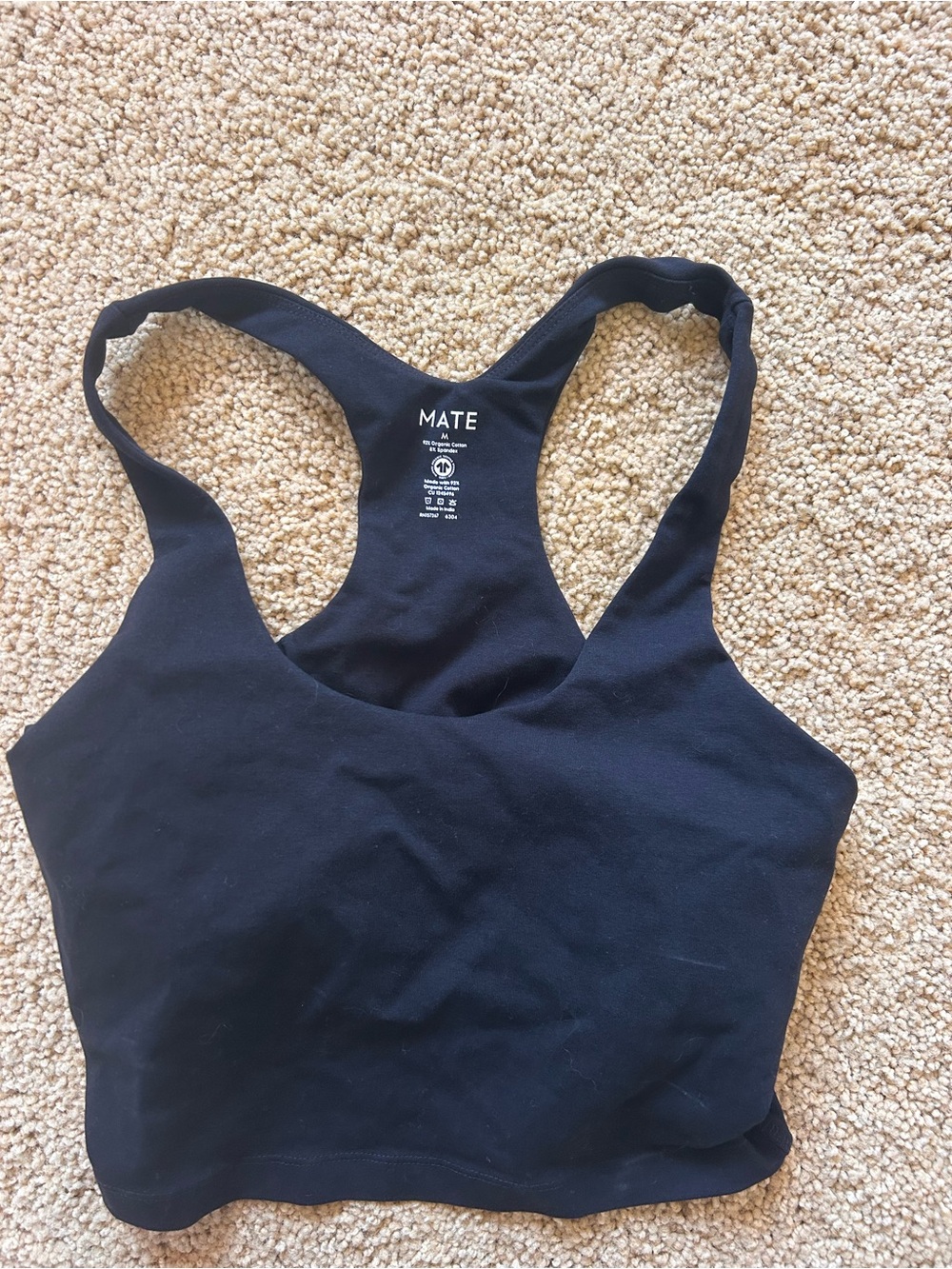 MATE the Label Black Racerback Tank Top